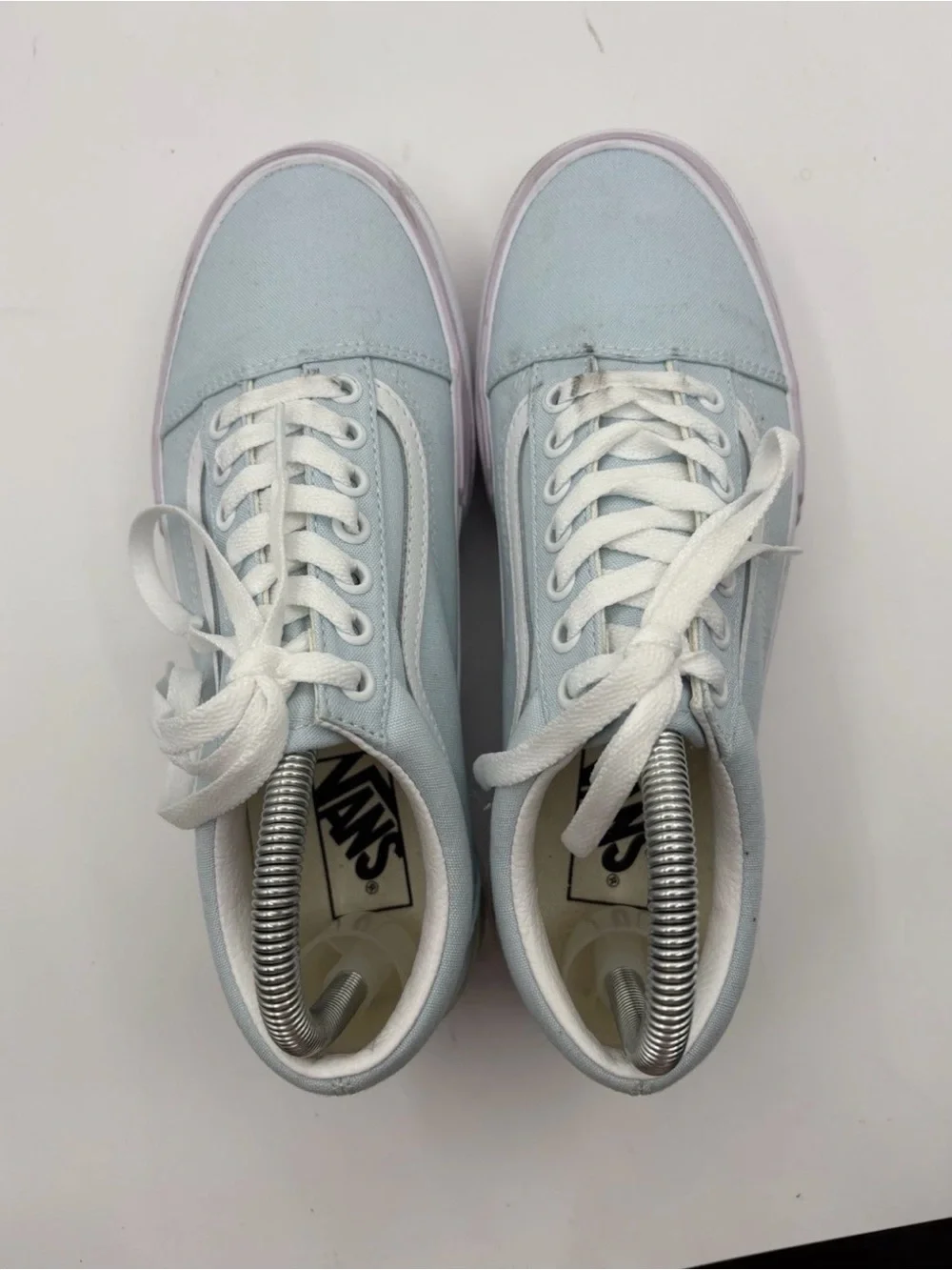 Vans Old Skool Stacked Platform Women's Size 8 Shoes Sneaker Pastel Blue